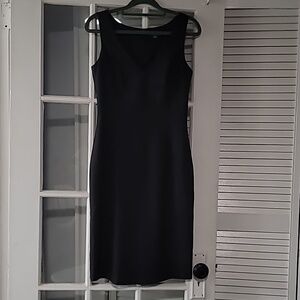 United Colors Of Benetton Black V-Neck Midi Dress